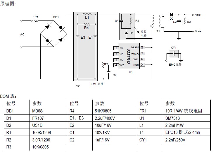 SM7513_LED隔離驅(qū)動IC_LED恒流原邊控制IC