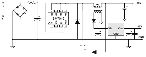 SM7015_AC-DC電源管理芯片_PWM開(kāi)關(guān)芯片